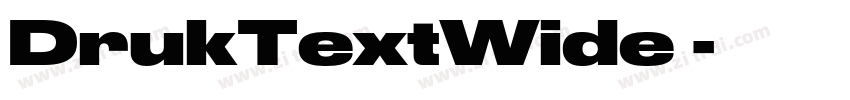 DrukTextWide 字体转换